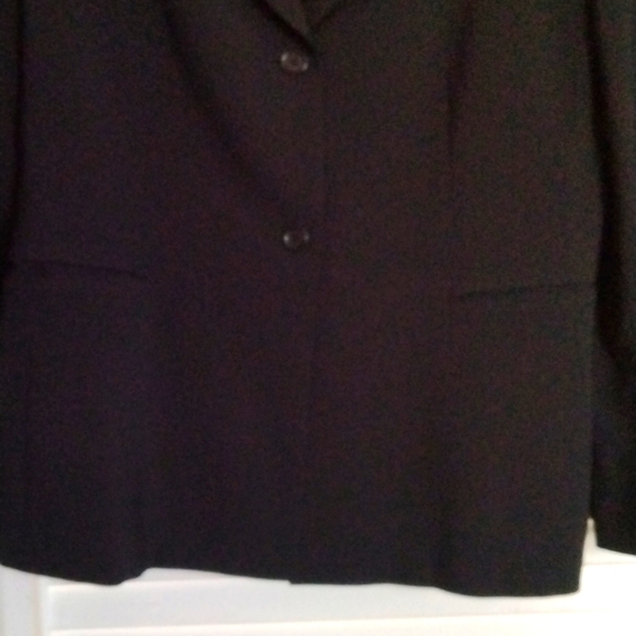 Tahari black wool suit Jacket black size 16 - Picture 3 of 6